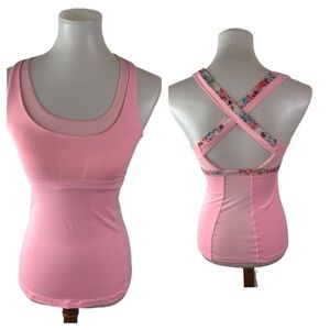 Lululemon Stuff Your Bra Tank II in Bleached Coral / Flowabunga Mini Multi 4